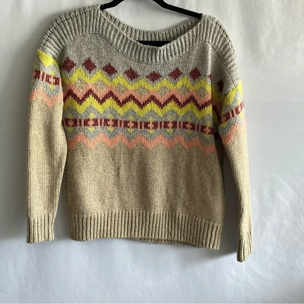 Victoria's Secret Cashmere Blend Fair Isle Sweater